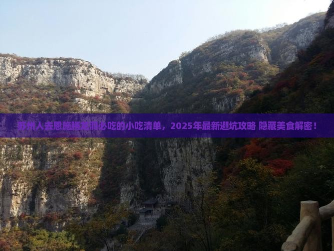 苏州去恩施腾龙洞旅游小吃