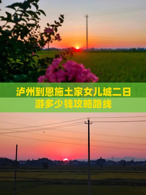 泸州到恩施土家女儿城二日游