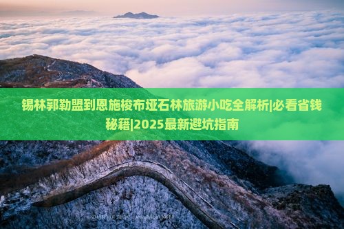 锡林郭勒盟到恩施梭布垭石林旅游小吃