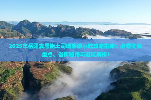 岳阳去恩施土司城旅游小吃