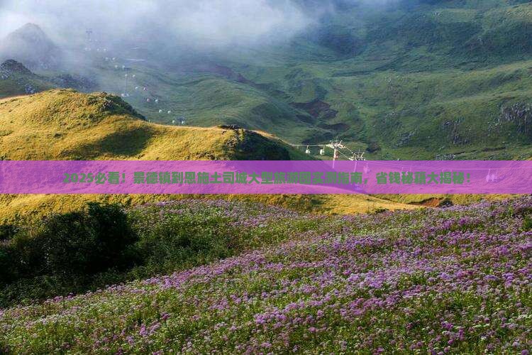 景德镇到恩施土司城大型旅游团