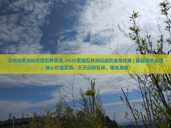 滨州去恩施梭布垭石林景点