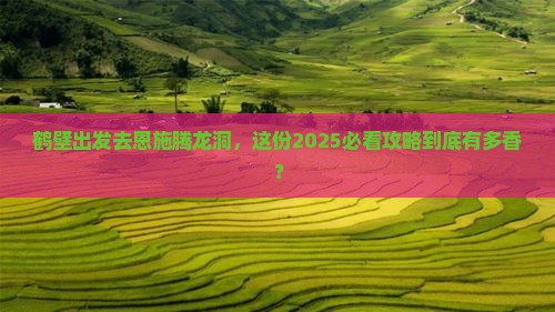 鹤壁到恩施腾龙洞旅行社