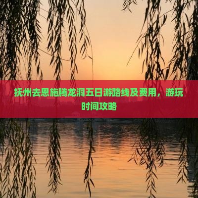 抚州去恩施腾龙洞五日游