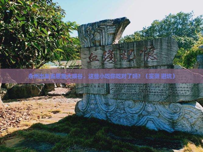 永州去恩施大峡谷旅游小吃