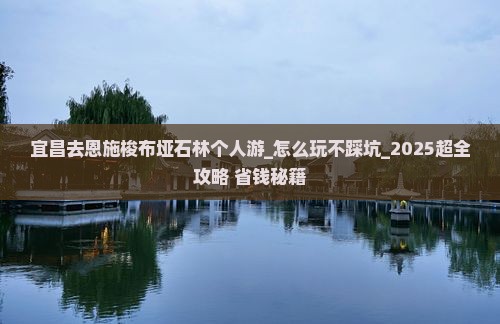 宜昌去恩施梭布垭石林个人游