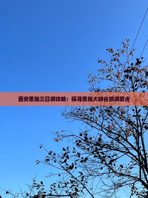西安去恩施大峡谷三日游