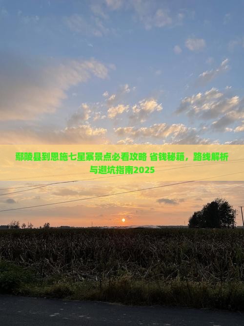 鄢陵县到恩施七星寨景点