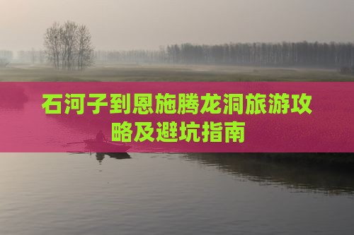 石河子到恩施腾龙洞自由行
