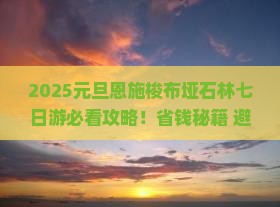 元旦去恩施梭布垭石林七日游