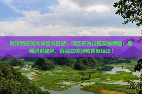 武汉到恩施大峡谷五日游