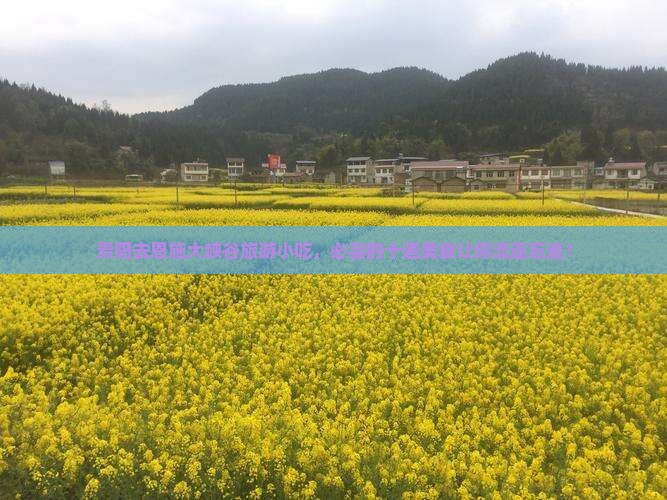 贵阳去恩施大峡谷旅游小吃
