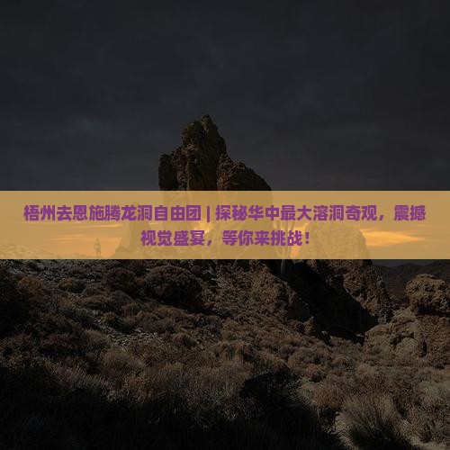 梧州去恩施腾龙洞自由团