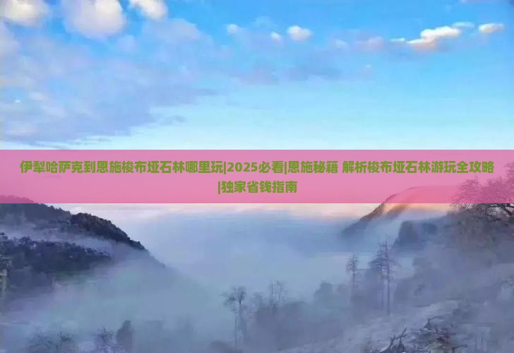 伊犁哈萨克到恩施梭布垭石林哪里玩