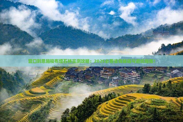 营口到恩施梭布垭石林攻略