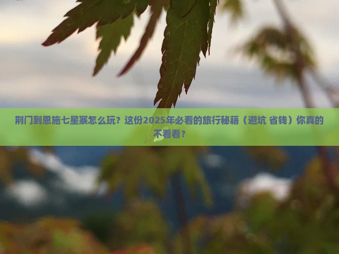 荆门到恩施七星寨哪里玩