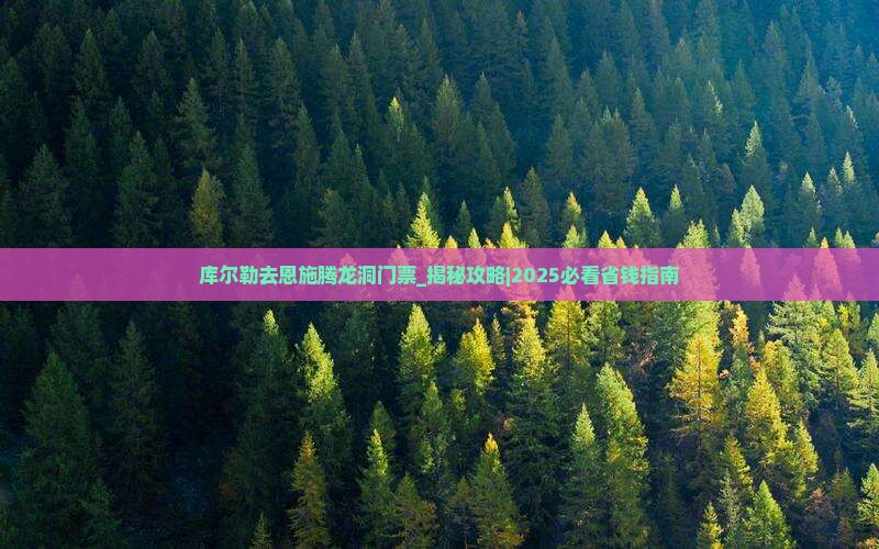 库尔勒去恩施腾龙洞门票