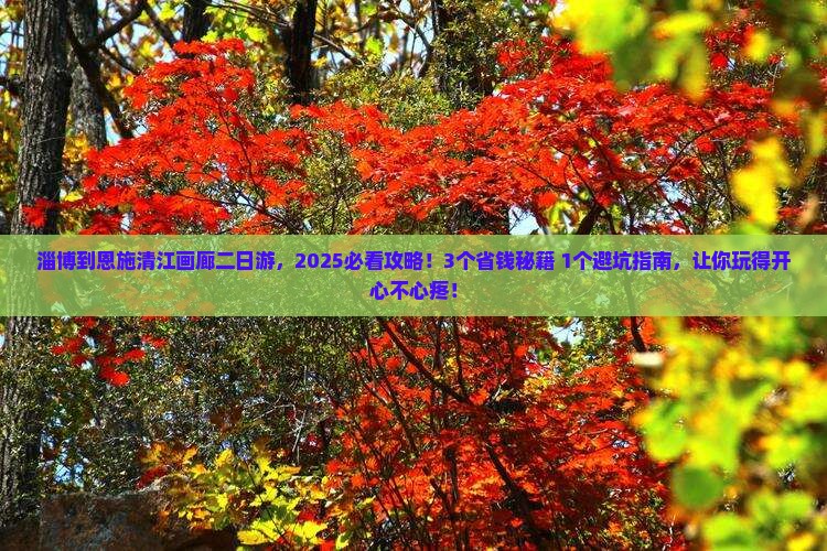 淄博到恩施清江画廊二日游