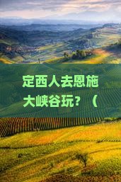 定西到恩施大峡谷门票