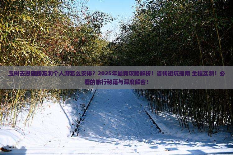 玉树去恩施腾龙洞个人游