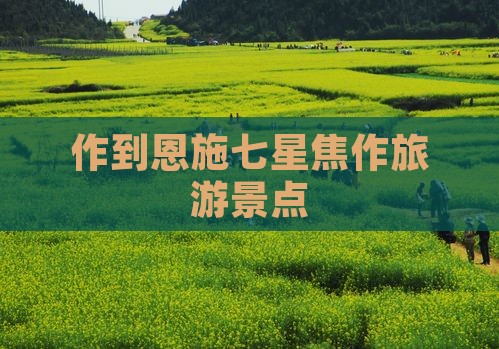 焦作到恩施七星寨旅行社
