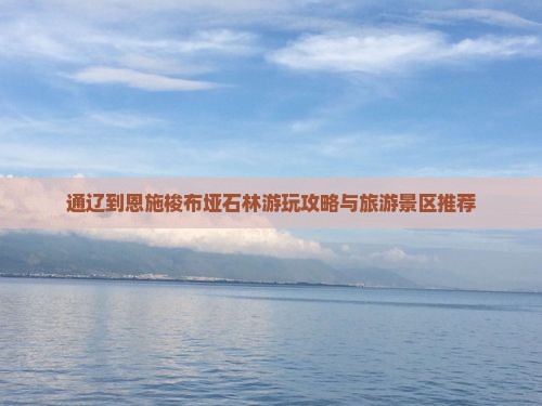 通辽市去恩施梭布垭石林哪里玩