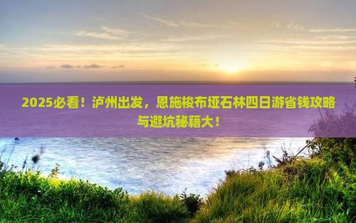 泸州到恩施梭布垭石林四日游