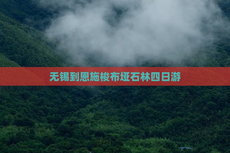 无锡到恩施梭布垭石林四日游