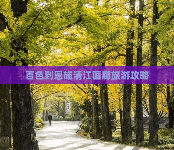 百色到恩施清江画廊大型旅游团