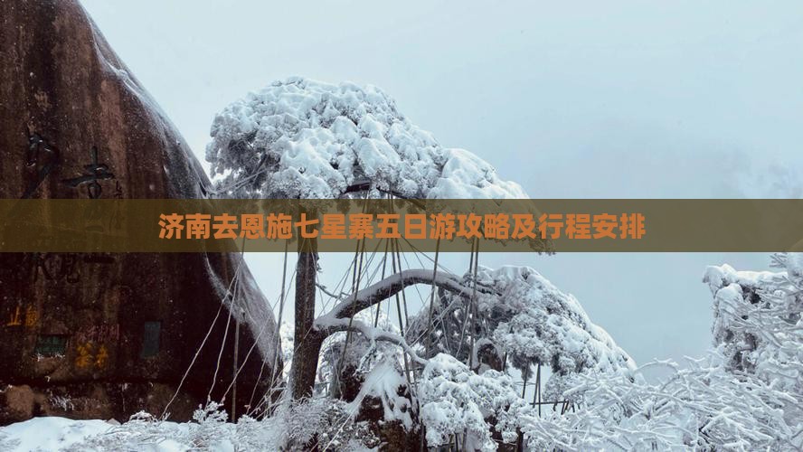济南去恩施七星寨五日游