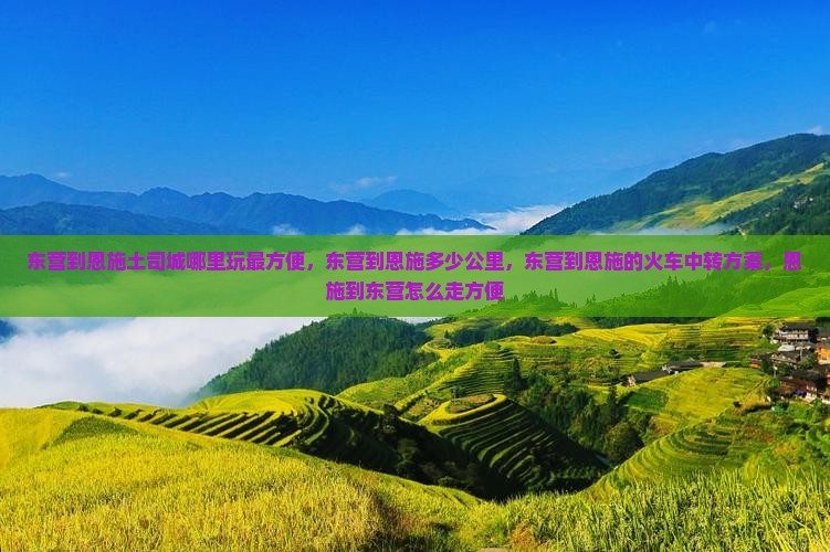 东营到恩施土司城哪里玩
