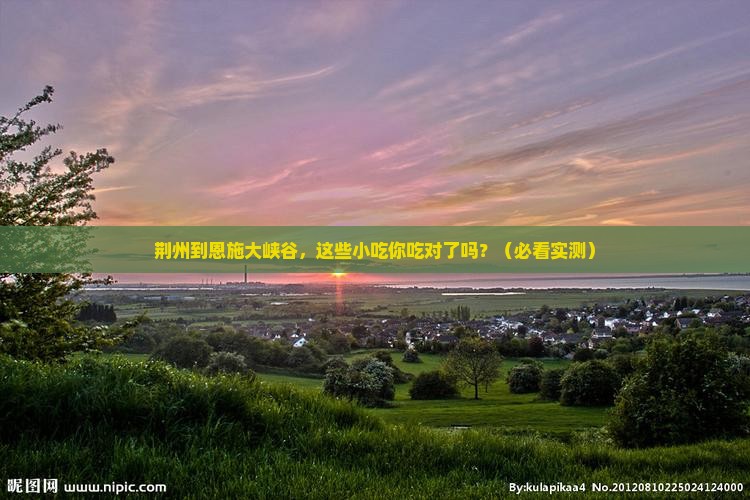 荆州到恩施大峡谷旅游小吃