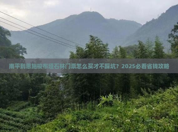 南平到恩施梭布垭石林门票