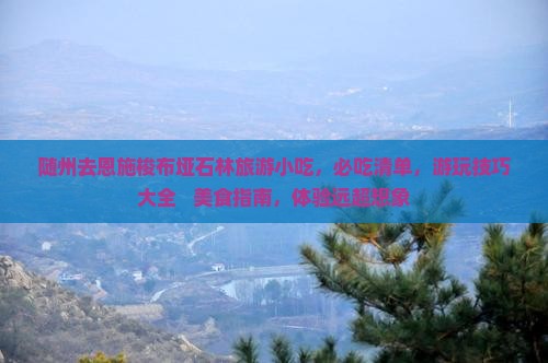 随州去恩施梭布垭石林旅游小吃