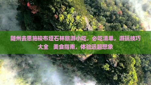 随州去恩施梭布垭石林旅游小吃