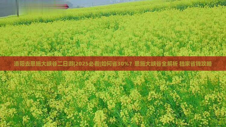 洛阳去恩施大峡谷二日游
