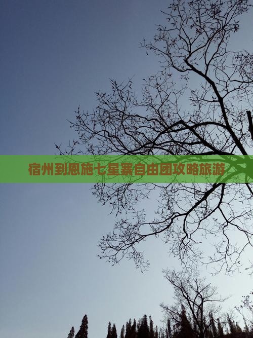宿州到恩施七星寨自由团