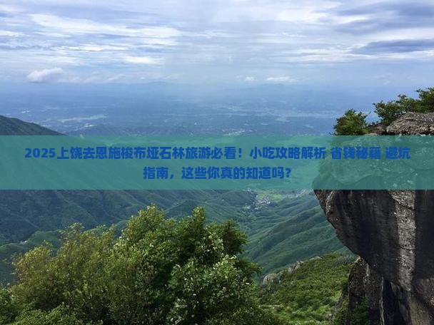 上饶去恩施梭布垭石林旅游小吃