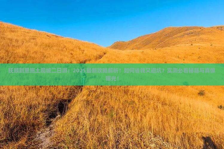 抚顺到恩施土司城二日游
