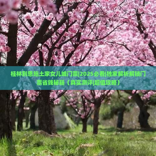桂林到恩施土家女儿城门票