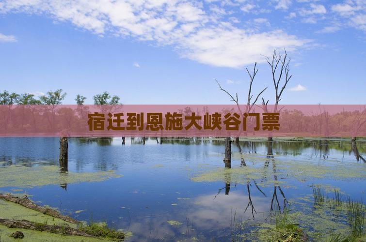 宿迁到恩施大峡谷门票