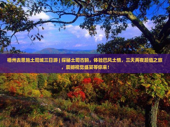 梧州去恩施土司城三日游