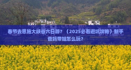 春节去恩施大峡谷六日游