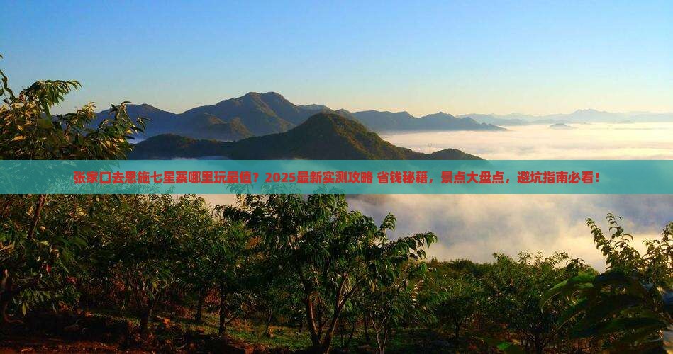 张家口去恩施七星寨哪里玩