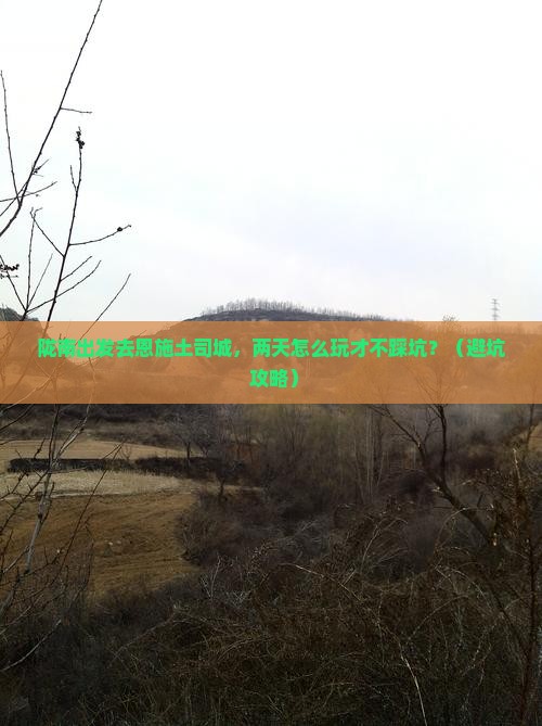 陇南到恩施土司城二日游
