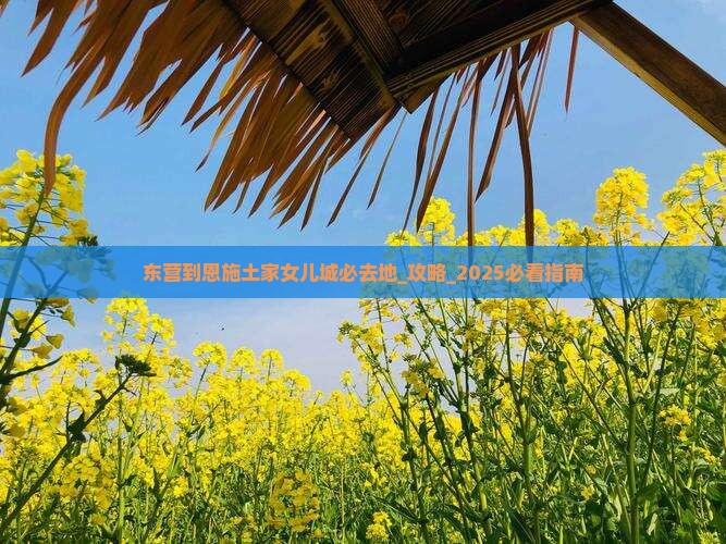 东营到恩施土家女儿城必去地