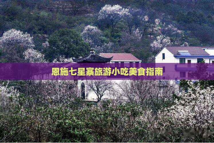 十堰到恩施七星寨旅游小吃
