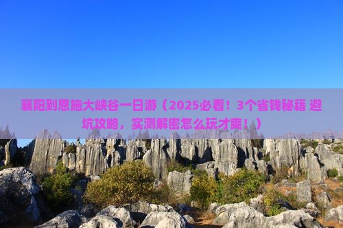 襄阳到恩施大峡谷一日