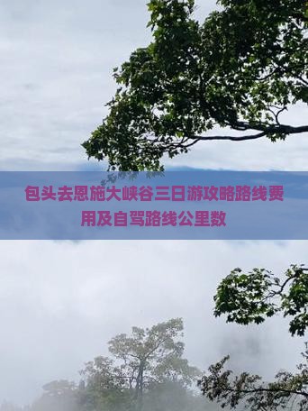 包头去恩施大峡谷三日游