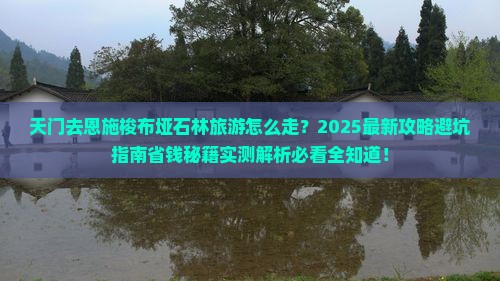 天门去恩施梭布垭石林旅游